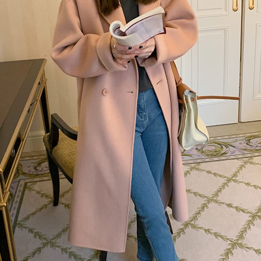 Wool Coat Women's Coat Women's Spring Autumn and Winter Double